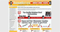 Desktop Screenshot of discountbarriers.com